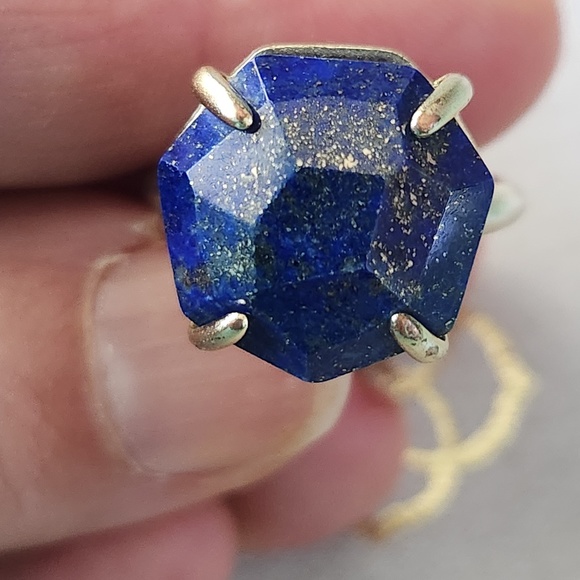 Kendra Scott Blue and Gold Ring with Elegant Design - Picture 2 of 9